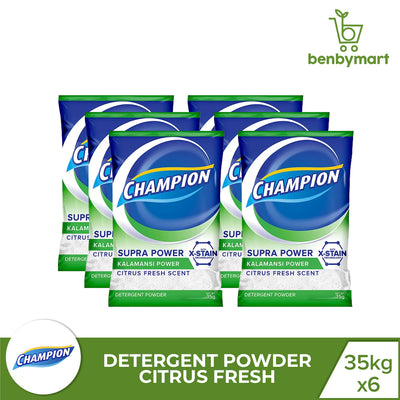 Champion Powder Natural Citrus Fresh 35g x 6pcs