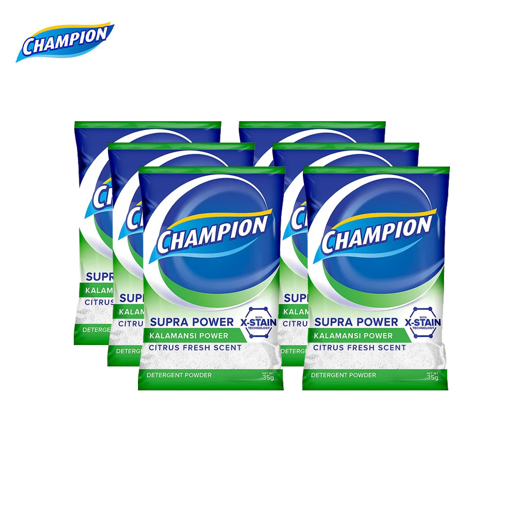 Champion Powder Natural Citrus Fresh 35g x 6pcs