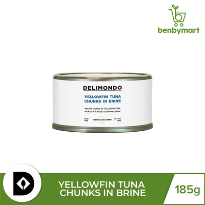 Delimondo Yellow Fin Tuna Chunks in Brine 185g