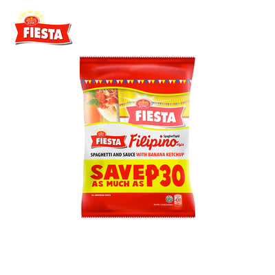 Fiesta Filipino Spaghettipid: Fiesta Spaghetti Pasta 700g + Fiesta Filipino Spaghetti Sauce 900g
