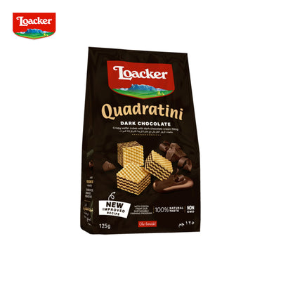 Loacker Quadratini Dark Choco 125g