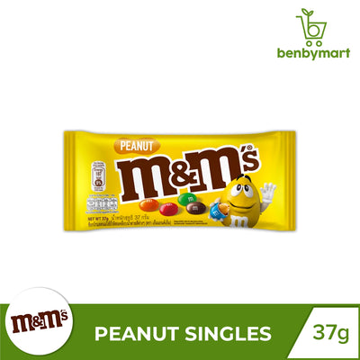 M&Ms Peanut Singles 37g