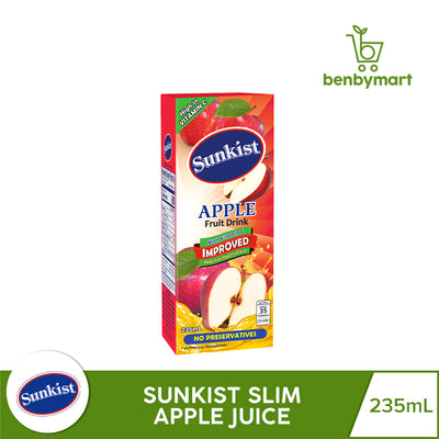 Sunkist Slim Apple 235ml