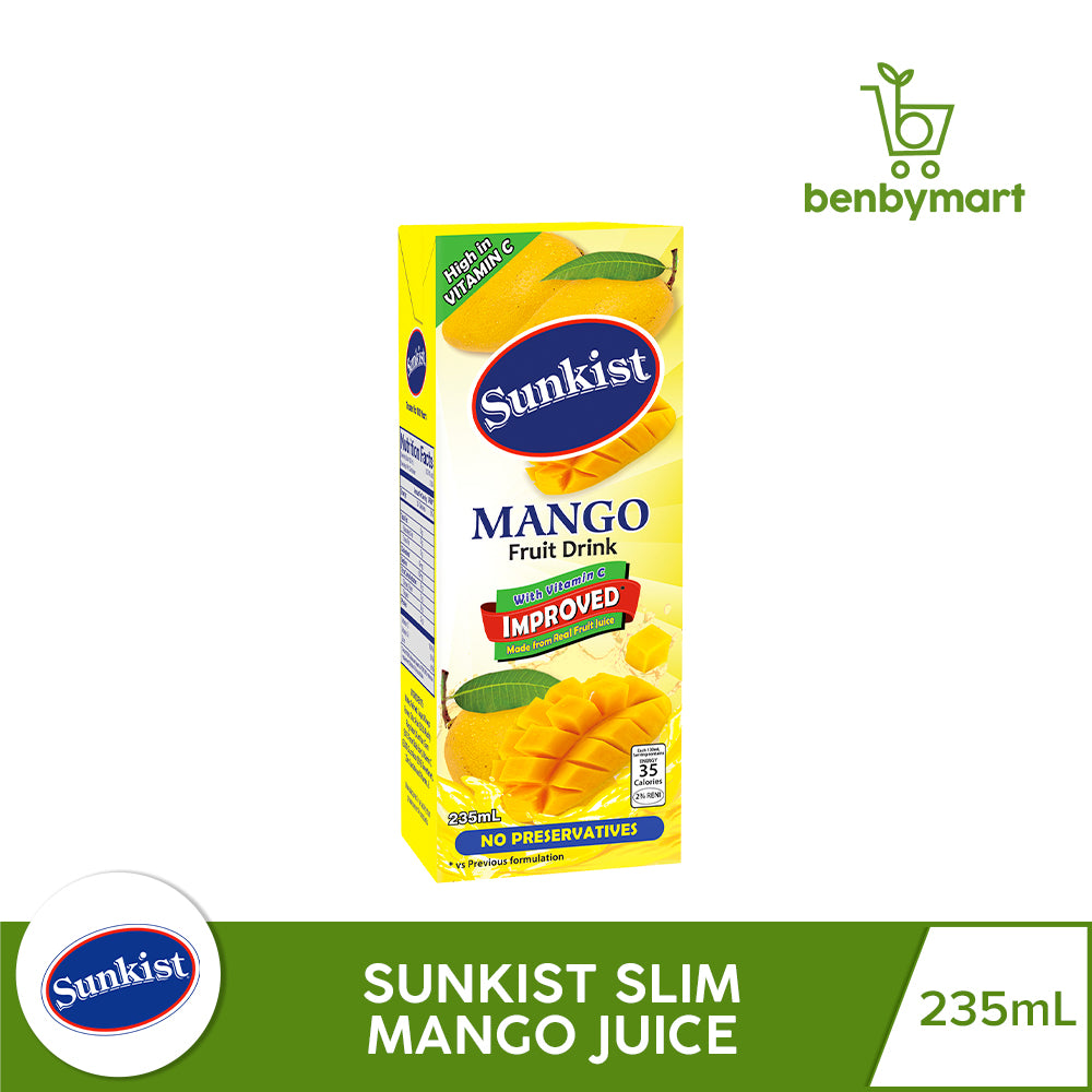 Sunkist Slim Mango 235ml