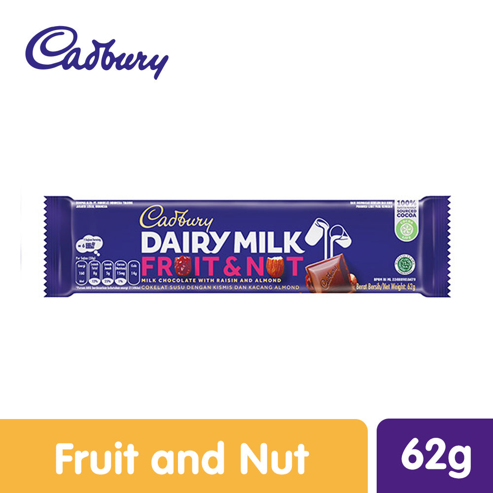 Cadbury Fruit & Nuts 62g