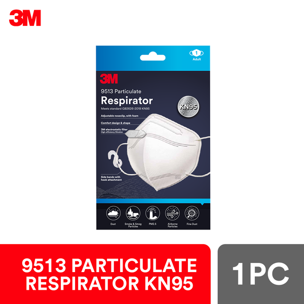 3M KN95 White 1pc/pack
