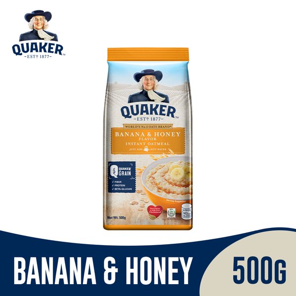 Quaker Flavored Oatmeal Banana & Honey 500g