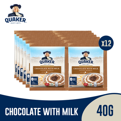 Quaker Chocolate w/ Milk 40g 12s