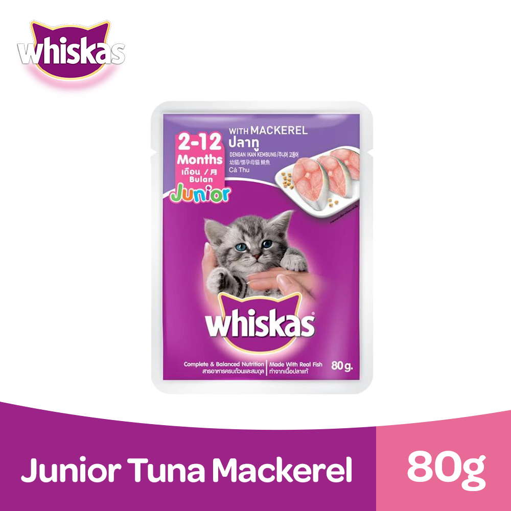 Whiskas junior tuna 2024 sachet