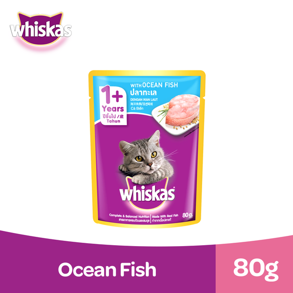 Whiskas Pouch Ocean Fish 80g – BenbyMart